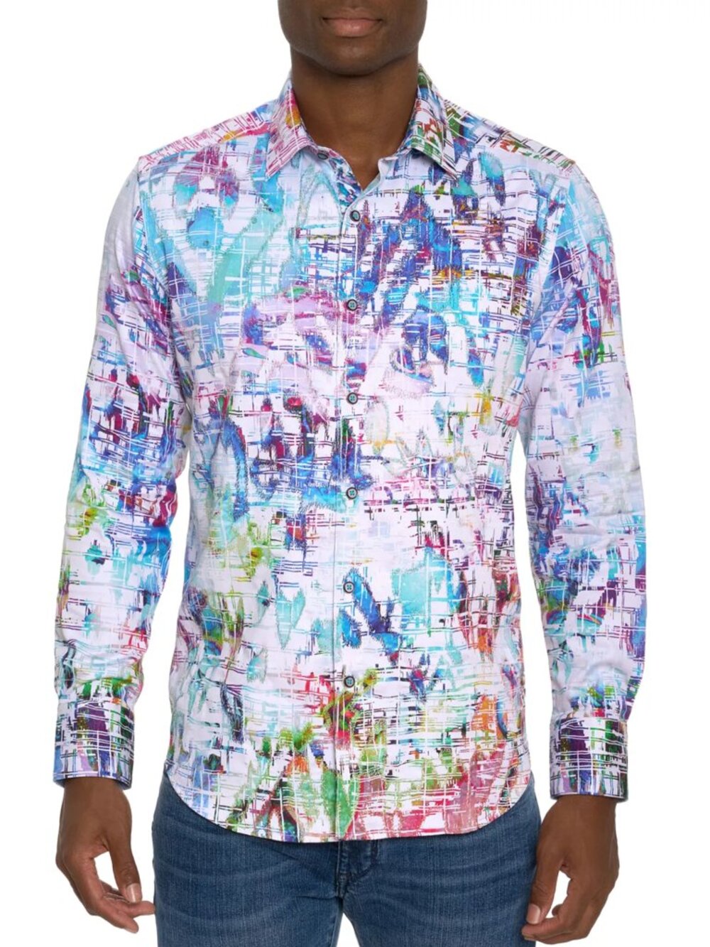 ROBERT GRAHAM Embroidered TRIBECA LONG SLEEVE BUTTON DOWN SHIRT BIG 2XL NWT